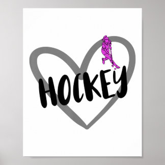 Field Hockey Heart _3 Poster