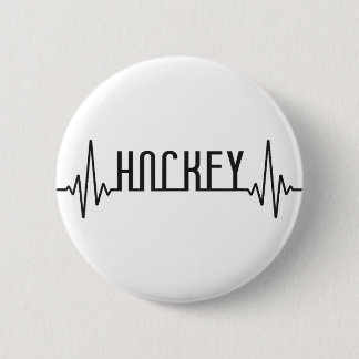 Field Hockey Heartbeat Hockey _1 6 Cm Round Badge