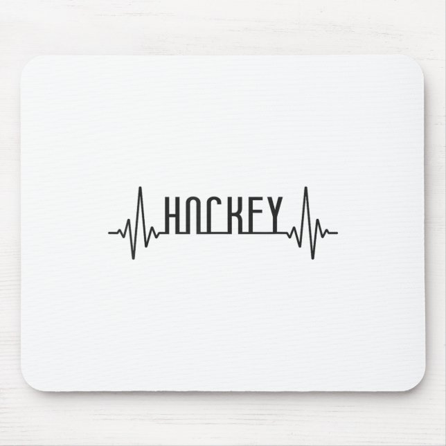Field Hockey Heartbeat Hockey _1  Mouse Pad (Front)