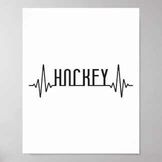 Field Hockey Heartbeat Hockey _1 Poster