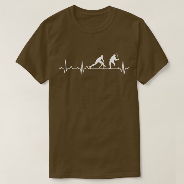 Field Hockey Heartbeat  I love Field Hockey Premiu T-Shirt (Design Front)