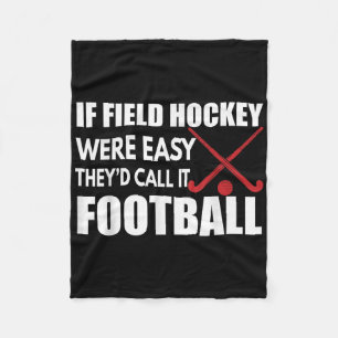 Field Hockey Hockey Player Outfit For Field Hockey Fleece Blanket