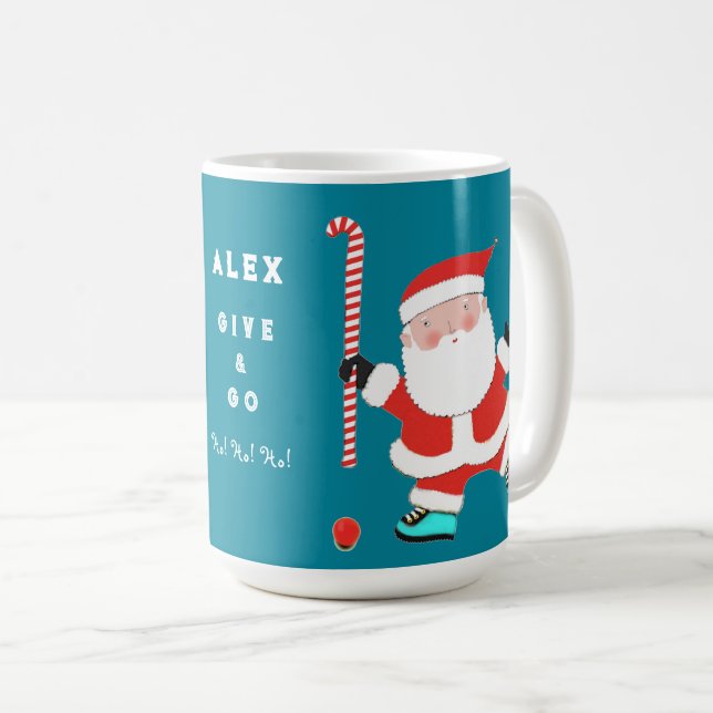 Field Hockey Holiday Gift Coffee Mug (Front Right)