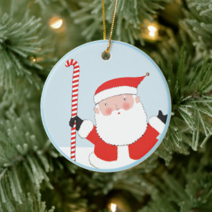 Field Hockey Holiday Gifts Ceramic Ornament