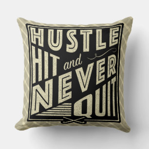 Field Hockey Hustle, Hit & Never Quit Cushion