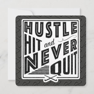 Field Hockey Hustle, Hit & Never Quit Invitations