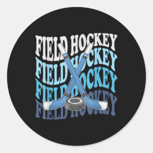 Field Hockey Ice Hockey Player Ice Hockey Fan Classic Round Sticker