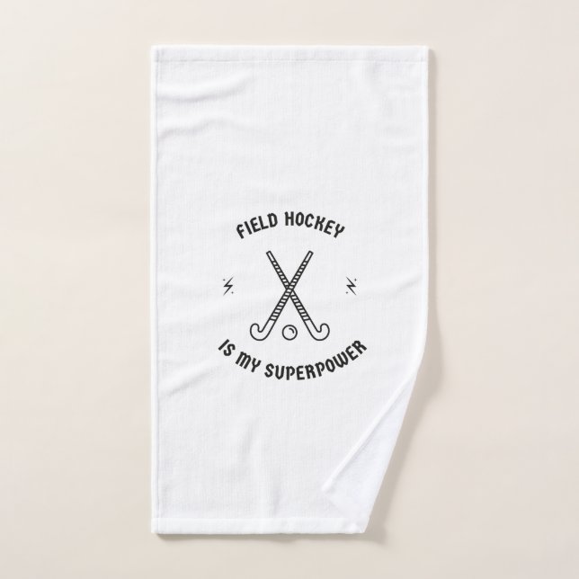 Field hockey is my superpower hand towel (Hand Towel)