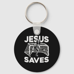Field Hockey Jesus Faith Christian Jesus Saves Key Ring