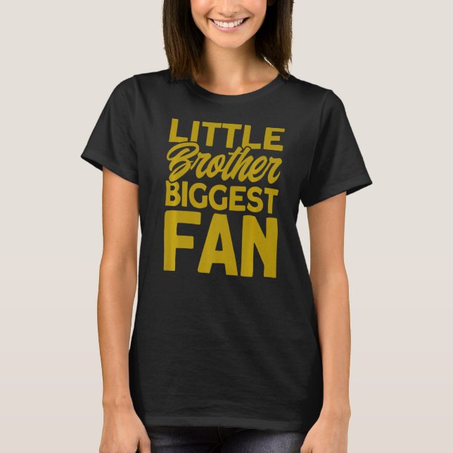 Field Hockey Little Brother Biggest Fan Premium T-Shirt (Front)