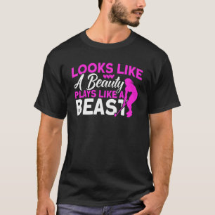 Field Hockey Looks Like A Beauty Plays Like A Beas T-Shirt
