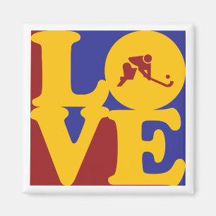 Field Hockey Love Magnet