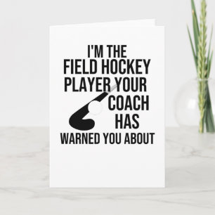 Field Hockey Lover Gifts Field Hockey Player Coach Card
