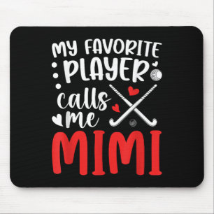 Field Hockey Mimi Grandma Proud Field Hockey Playe Mouse Pad