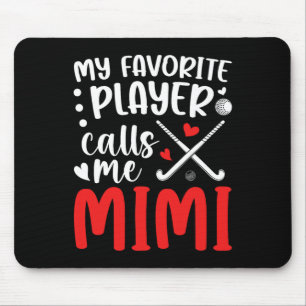 Field Hockey Mimi Grandma Proud Field Hockey Playe Mouse Pad
