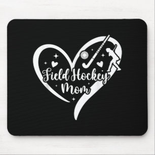 Field Hockey Mom Heart Mom Of A Field Hockey Playe Mouse Pad