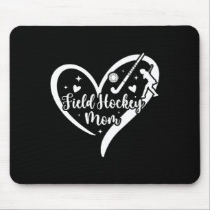 Field Hockey Mom Heart Mom Of A Field Hockey Playe Mouse Pad