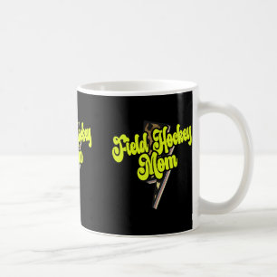 Field Hockey Mom Leopard Bolt Thunder Vintage Spor Coffee Mug