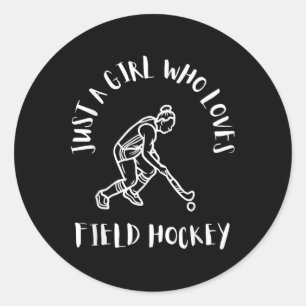 Field Hockey Mom Ndy And Street Hockey Classic Round Sticker
