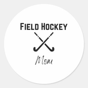 Field Hockey Mom Spirit Wear Parent Pride Fun Spor Classic Round Sticker