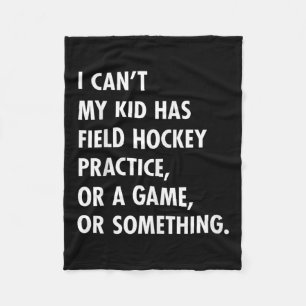 Field Hockey Mum And Dad Practice Game Design Fleece Blanket