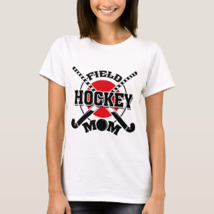 Field Hockey Mum Crossed Hockey Sticks Hockey Ball T-Shirt