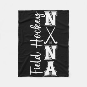 Field Hockey Nana Grandma Nana Of A Field Hockey P Fleece Blanket