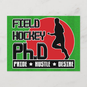 Field Hockey Ph.D Postcard