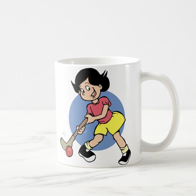 Field Hockey Player Coffee Mug (Right)