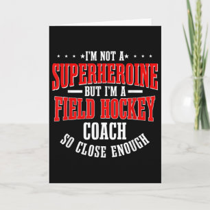 Field Hockey Player Goalkeeper Team Sport Not A Su Card