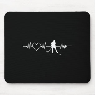Field Hockey Player Heartbeat Goalkeeper Sweeper T Mouse Pad