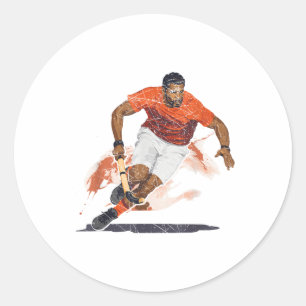 Field Hockey Player Hockey Stick Sport Lover Puck Classic Round Sticker