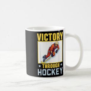Field Hockey Player Hockey Stick Sport Lover Puck  Coffee Mug