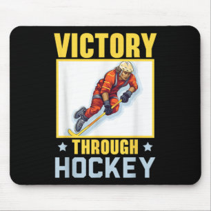Field Hockey Player Hockey Stick Sport Lover Puck Mouse Pad