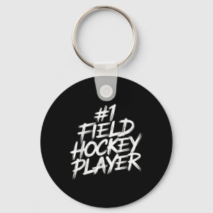 Field Hockey Player Key Ring