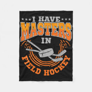 Field Hockey Player Masters Sweeper Goalkeeper Tea Fleece Blanket