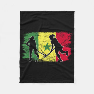 Field Hockey Player Senegalese Flag Senegal _1 Fleece Blanket