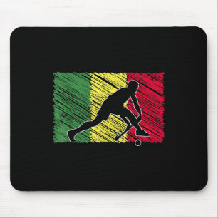 Field Hockey Player Senegalese Flag Senegal Mouse Pad