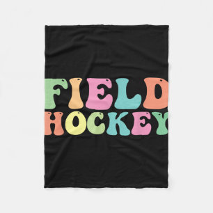 Field Hockey Player Team Coach Trainer Fleece Blanket