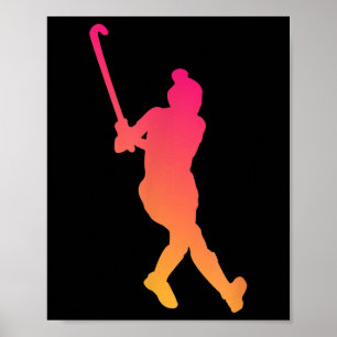 Field Hockey Player With Hockey Stick_3 Poster