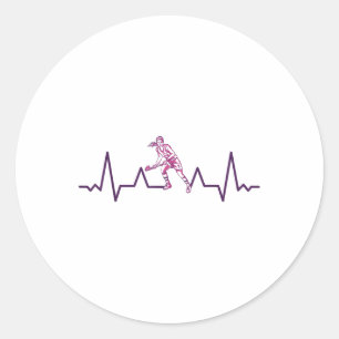 Field-hockey-players Indoor-hockey Heartbeat Field Classic Round Sticker