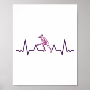 Field-hockey-players Indoor-hockey Heartbeat Field Poster