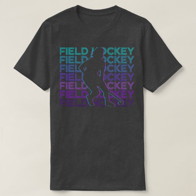 Field Hockey Retro Gift T-Shirt (Design Front)