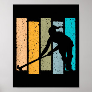 Field Hockey Retro Vintage Design For Field Hockey Poster