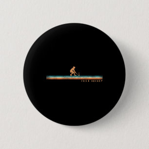 Field Hockey Retro Vintage Field Hockey _1 6 Cm Round Badge