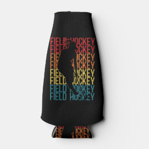 Field Hockey Retro Vintage Field Hockey Bottle Cooler