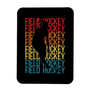 Field Hockey Retro Vintage Field Hockey Magnet