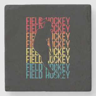 Field Hockey Retro Vintage Field Hockey Stone Coaster