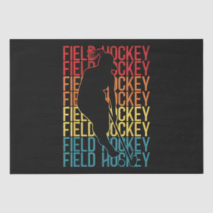 Field Hockey Retro Vintage Field Hockey Tissue Paper