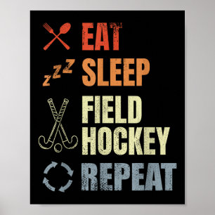 Field Hockey Schedule Outdoor Sports Poster